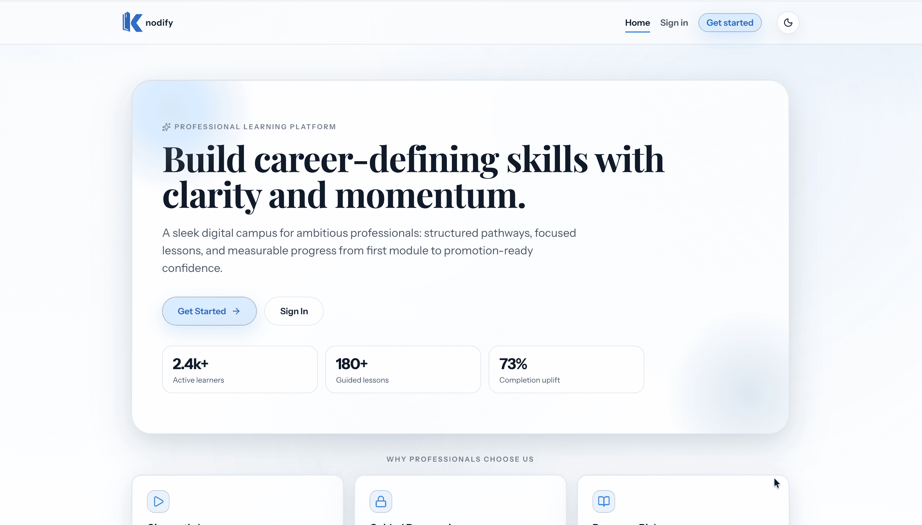 Knodify — Online Learning Platform screenshot